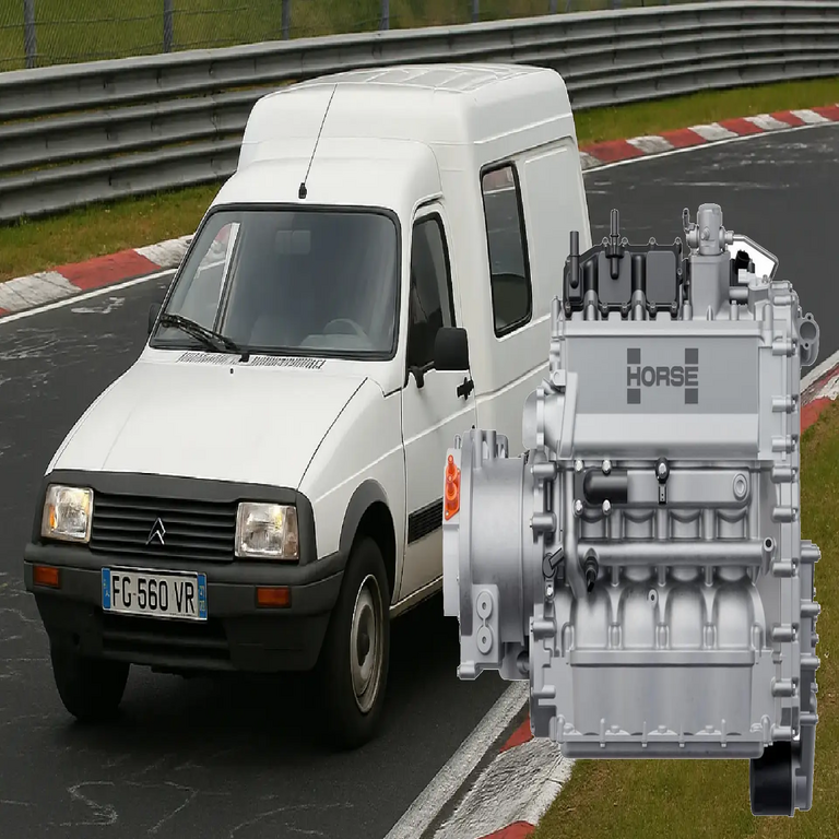 ¿Regresa el icónico Citroën C15? Se trata de un desarrollo de Renault con la configuración de un motor ultracompacto que transforma cualquier vehículo en híbrido.