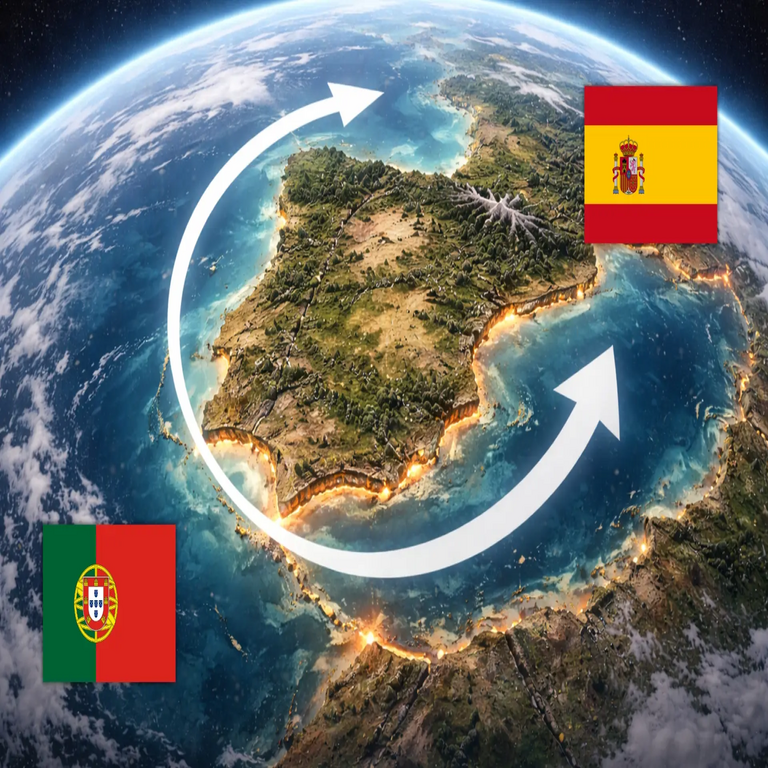 Geólogos confirman la rotación lenta de España y Portugal sobre su propio eje en un fenómeno geológico inusual.