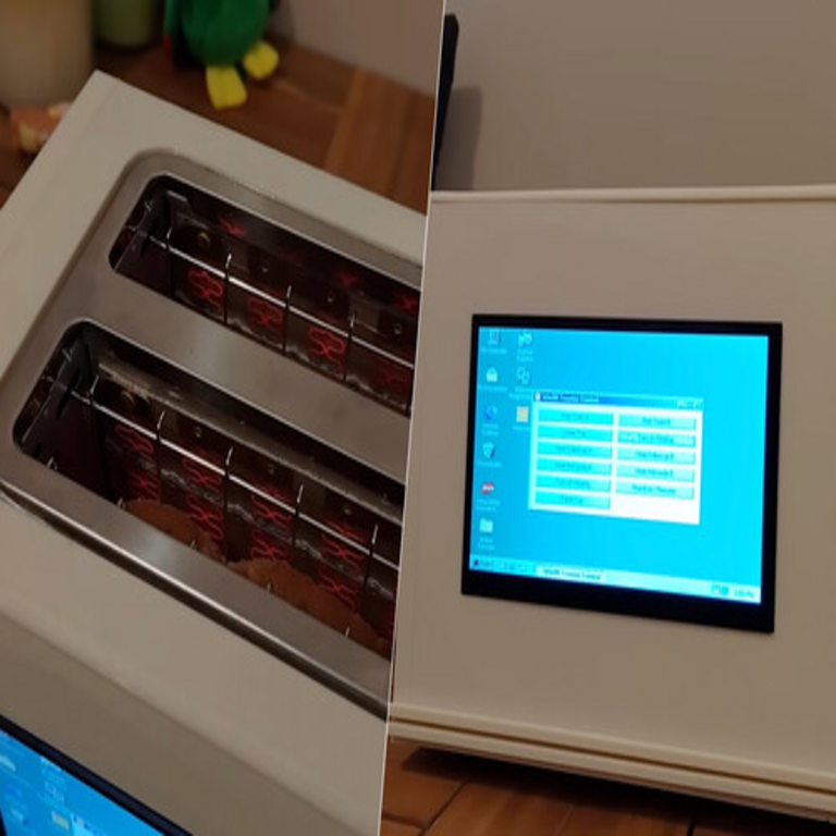 Pensábamos que habíamos agotado todas las innovaciones posibles con Windows 98: un desarrollador ha logrado ejecutarlo dentro de una tostadora.