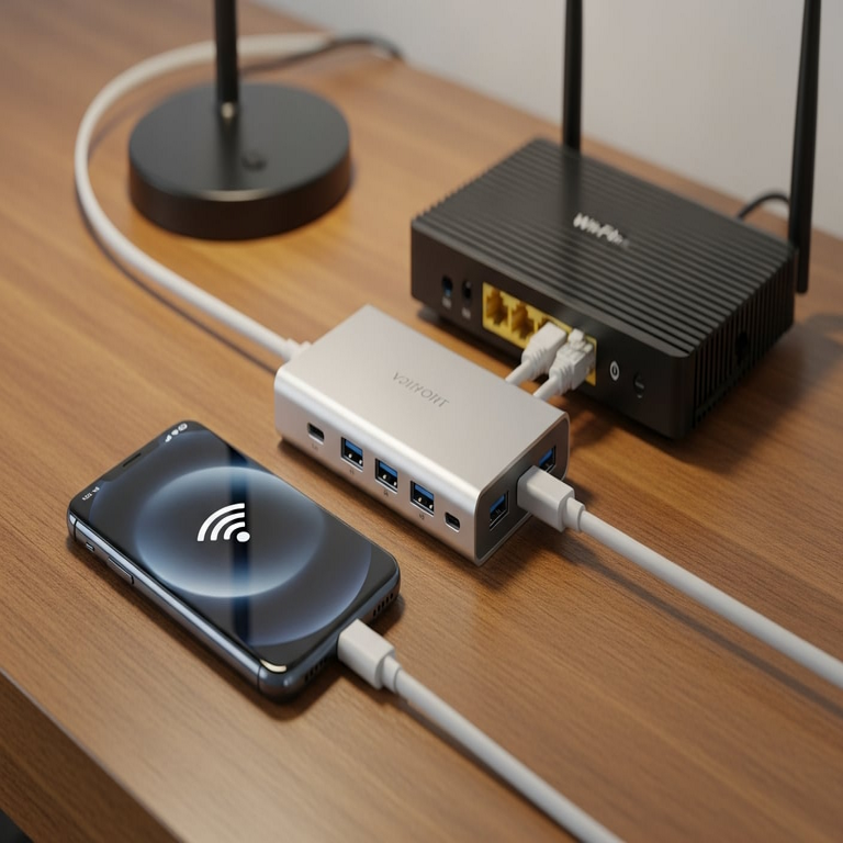 Manual para conectar el dispositivo móvil mediante cable a internet y mejorar de manera significativa la velocidad de conexión.