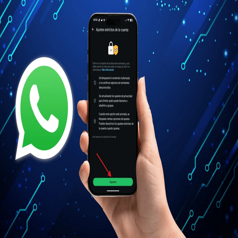Explicación del “modo estricto” en WhatsApp: qué implica, pasos para su activación y ventajas principales, configurado como la opción óptima para el 99% de los usuarios. Explicación del “modo estricto” en WhatsApp: qué implica, pasos para su activación y ventajas principales, configurado como la opción óptima para el 99% de los usuarios.