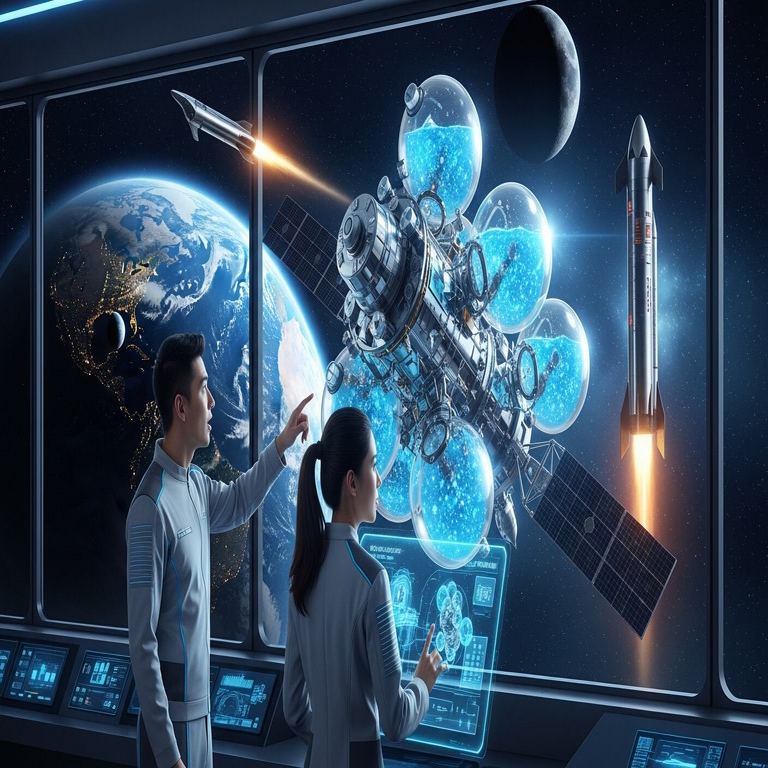 De SpaceX hacia la Luna: exingenieros de Elon Musk que buscan emplear el agua como propulsor espacial