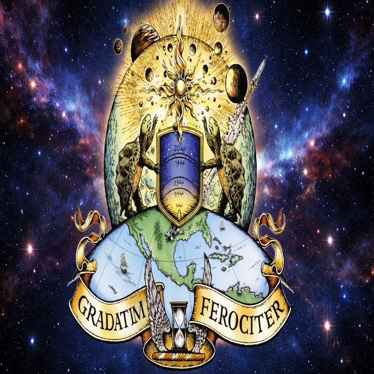 El emblema heráldico de Blue Origin contiene numerosas curiosidades y elementos simbólicos.