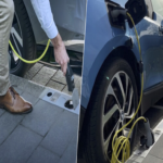 Una compañía ha instalado múltiples enchufes en las aceras de un barrio para la carga de vehículos eléctricos, aunque sus resultados muestran contradicciones.