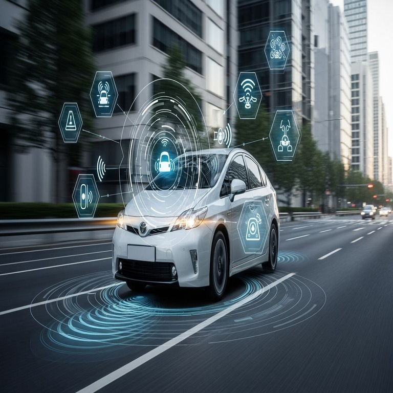 Sistemas de asistencia al conductor en vehículos híbridos y eléctricos para 2026: advertencia de colisión, detección de ángulo muerto y otras funciones avanzadas.