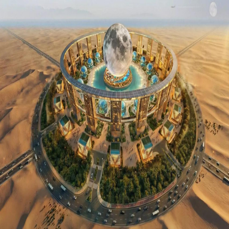 Moon, la impresionante estructura esférica de 312 metros de altura que emularía la Luna y podría erigirse en España.