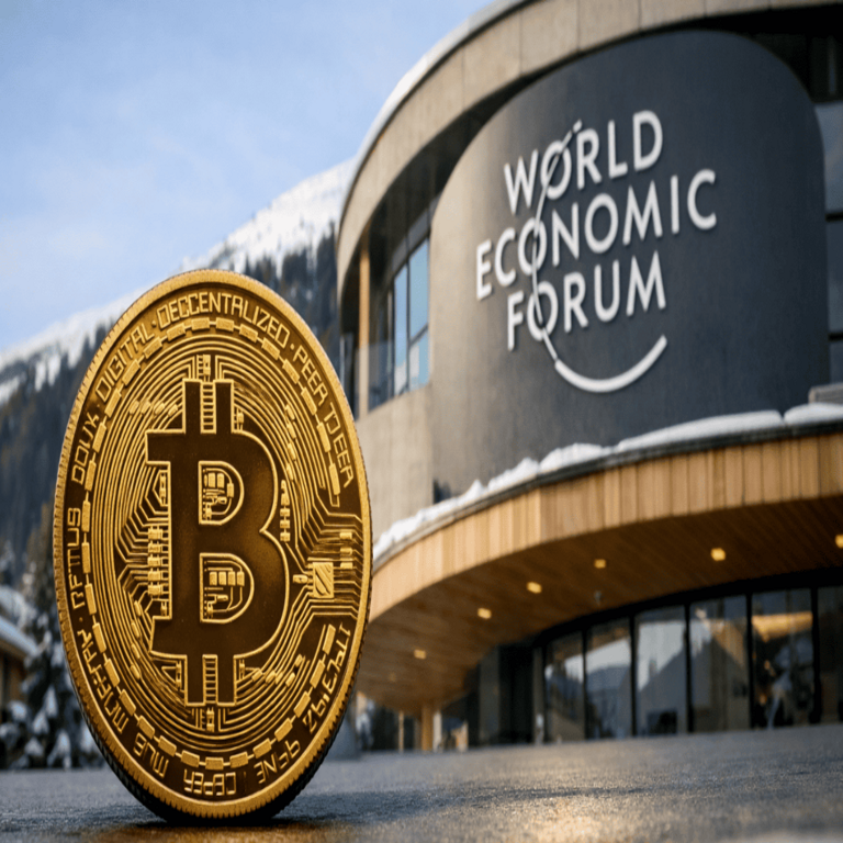 Bitcoin se posiciona en la discusión sobre el futuro del dinero en Davos