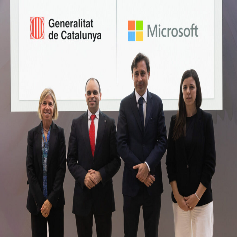 La Generalitat de Catalunya y Microsoft promueven la implementación de la inteligencia artificial para optimizar los servicios públicos.