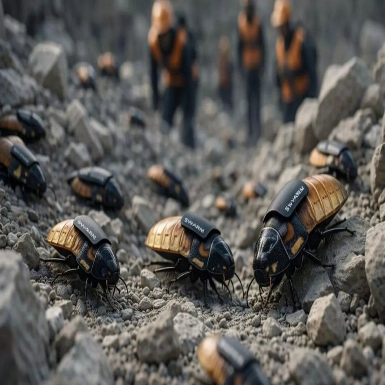 Cucarachas ciborg militares: la innovadora tecnología basada en inteligencia artificial que podría reemplazar a los drones.