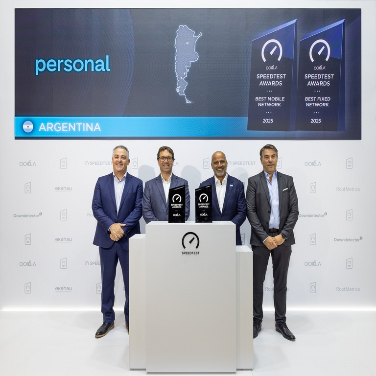 Personal es galardonada con el premio a la mejor red fija y móvil en Argentina.