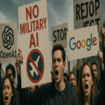 Empleados de OpenAI y Google protestan contra la aplicación militar de la inteligencia artificial, instando a que sus líderes permanezcan unidos en el rechazo continuo de dicha propuesta.