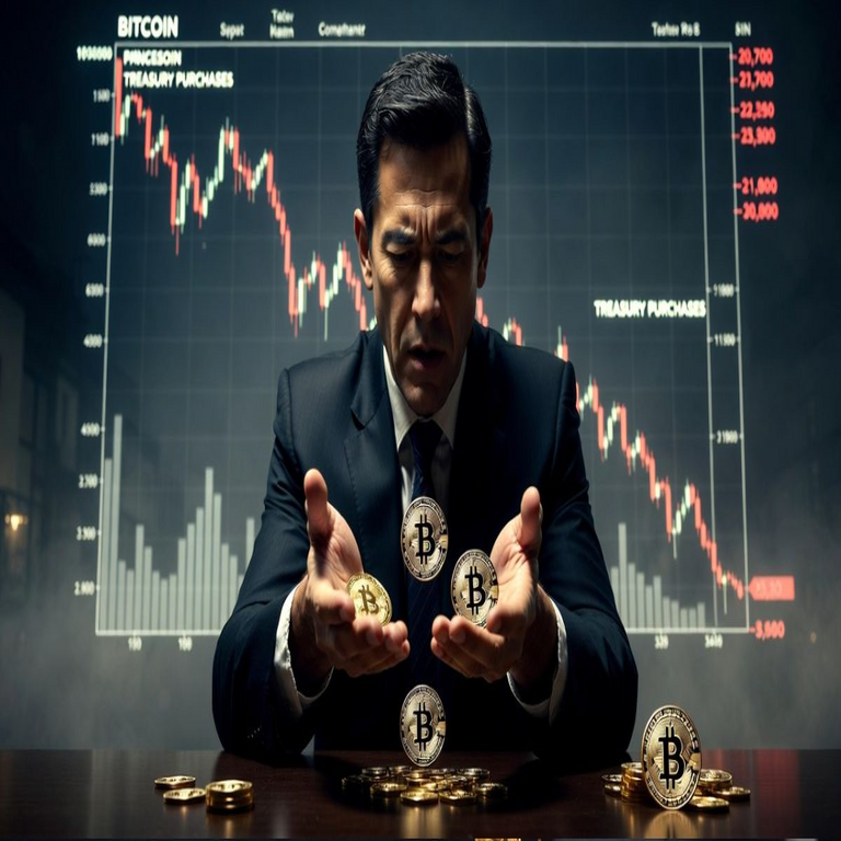 Las adquisiciones de bitcoin por parte de las tesorerías descendieron a los niveles observados en 2024.