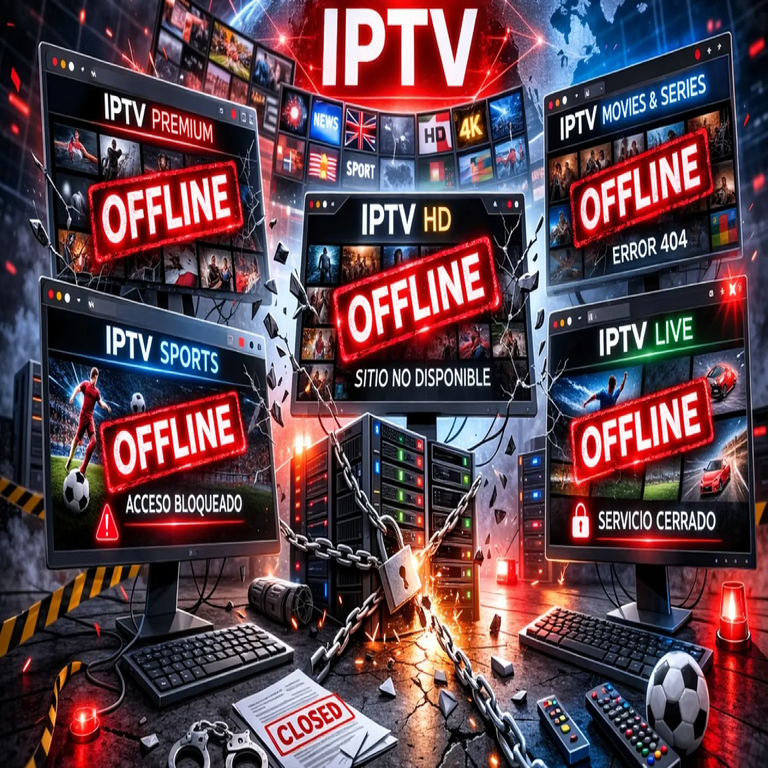 Operación contundente contra servicios IPTV piratas: 15 sitios web ilegales desmantelados en una única acción.