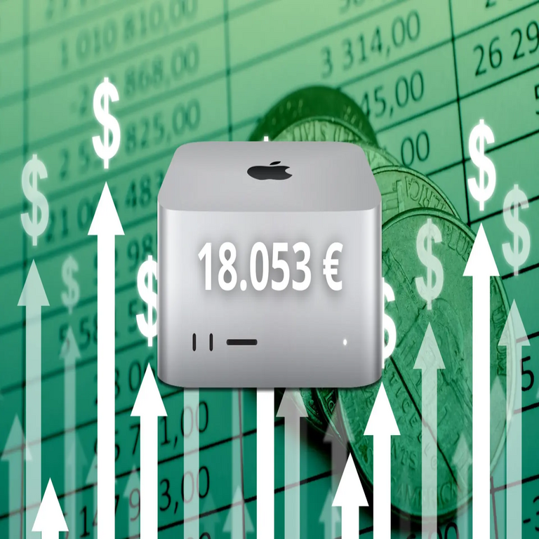 El producto de mayor precio en la Apple Store es el chip M3 Ultra con CPU de 32 núcleos y 16 TB de almacenamiento, por 18.053 euros.