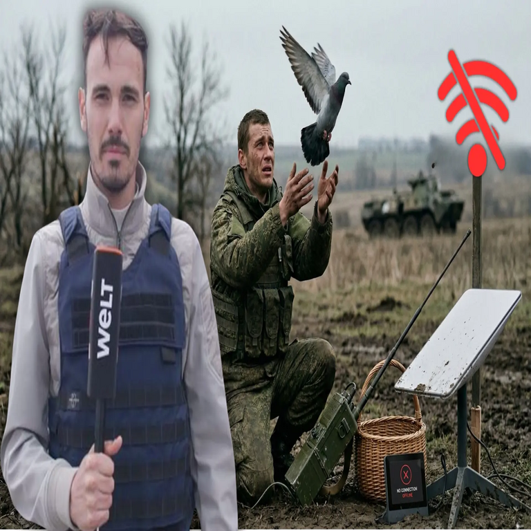 Ibrahim Naber, corresponsal de guerra, analiza el corte de servicio de Starlink a las fuerzas rusas: ahora solo disponen de radios, cables y palomas mensajeras.