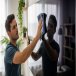 Método recomendado para la limpieza de la pantalla del televisor evitando rayaduras y manchas.