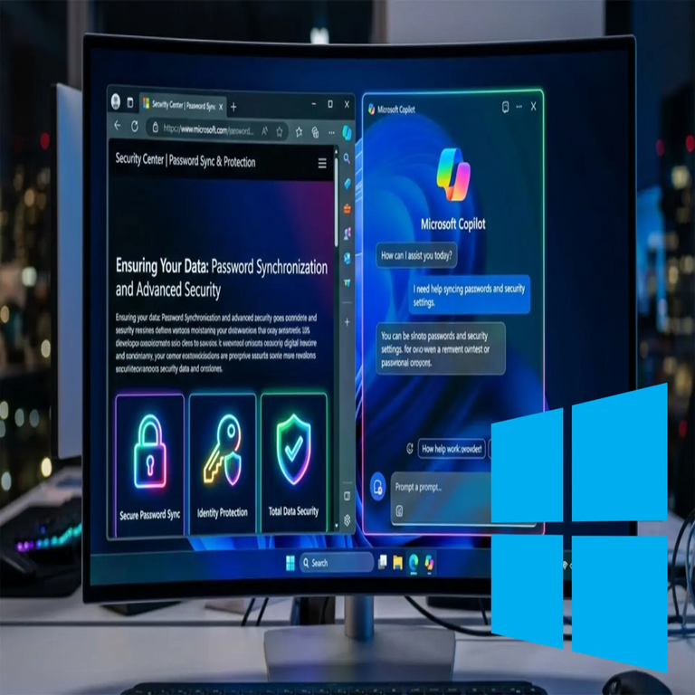 El Copilot de Windows 11 avanza: ahora sincroniza contraseñas y incorpora un navegador integrado en miniatura