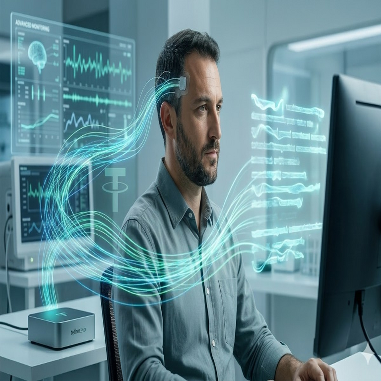 Paolo Ardoino presenta progresos de Tether en la decodificación de señales cerebrales.