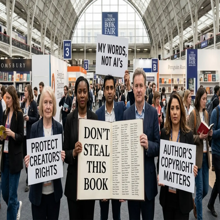 Decenas de miles de escritores publican un volumen compuesto únicamente por sus nombres como forma de protesta contra el uso indebido de su obra por parte de la inteligencia artificial.