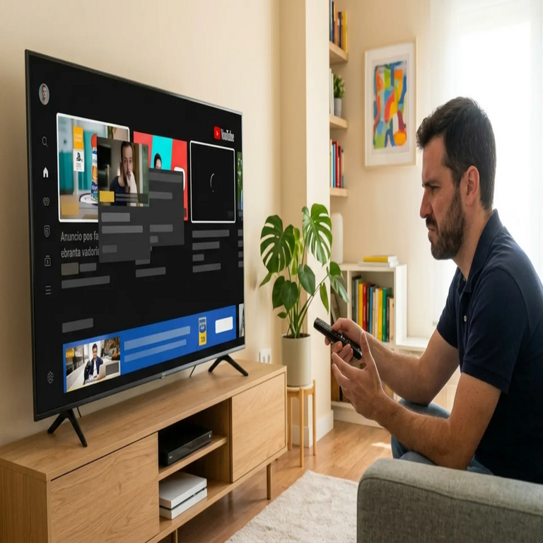 La aplicación de YouTube en Smart TV deteriora intencionalmente la experiencia de usuario gratuita.