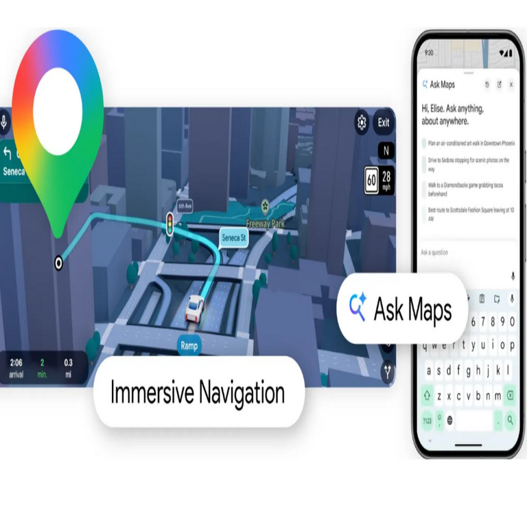 Google Maps introduce Ask Maps, la herramienta que resuelve consultas sobre rutas y ubicaciones mediante lenguaje natural.