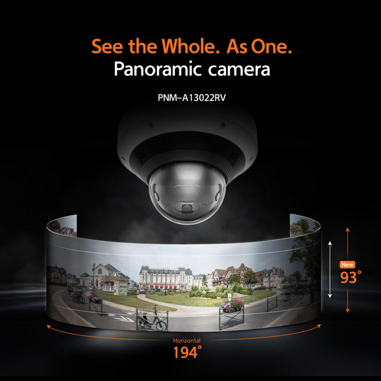 Captura cada detalle sin omisiones: la cámara panorámica de 13 MP con inteligencia artificial redefine los estándares mediante su campo de visión vertical ultra amplio de 93°, garantizando una monitorización sin ángulos ciegos.