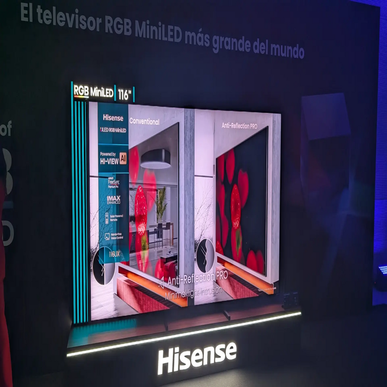 Hisense presenta en España su primera gama integral de televisores con tecnología RGB Mini LED.