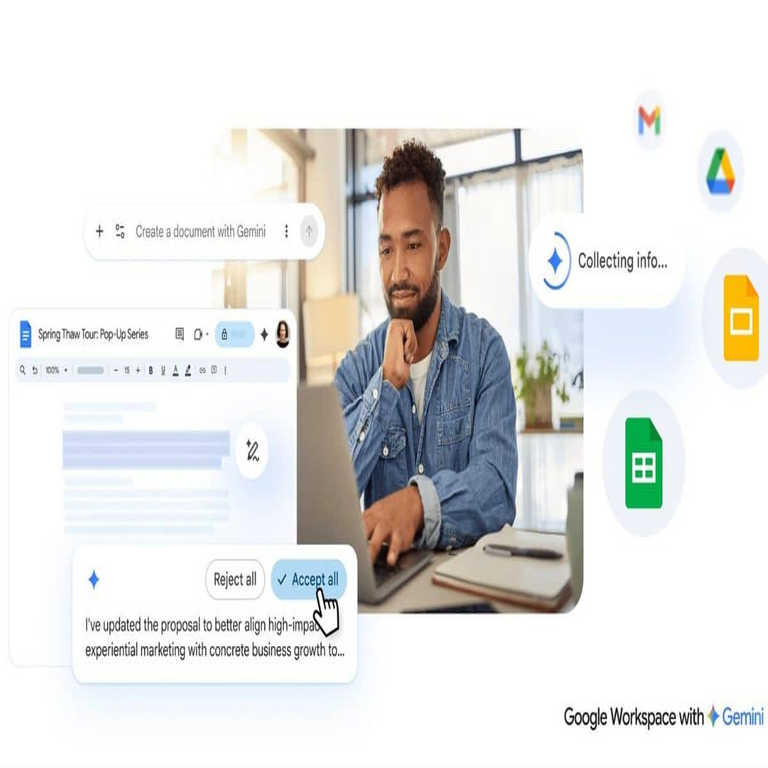 Gemini revoluciona Google Docs y Hojas de Cálculo mediante inteligencia artificial que examina archivos y corrige errores.