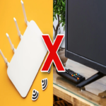 Si su router WiFi se encuentra ubicado cerca del televisor, lamentamos informarle que existen implicaciones negativas para su configuración.