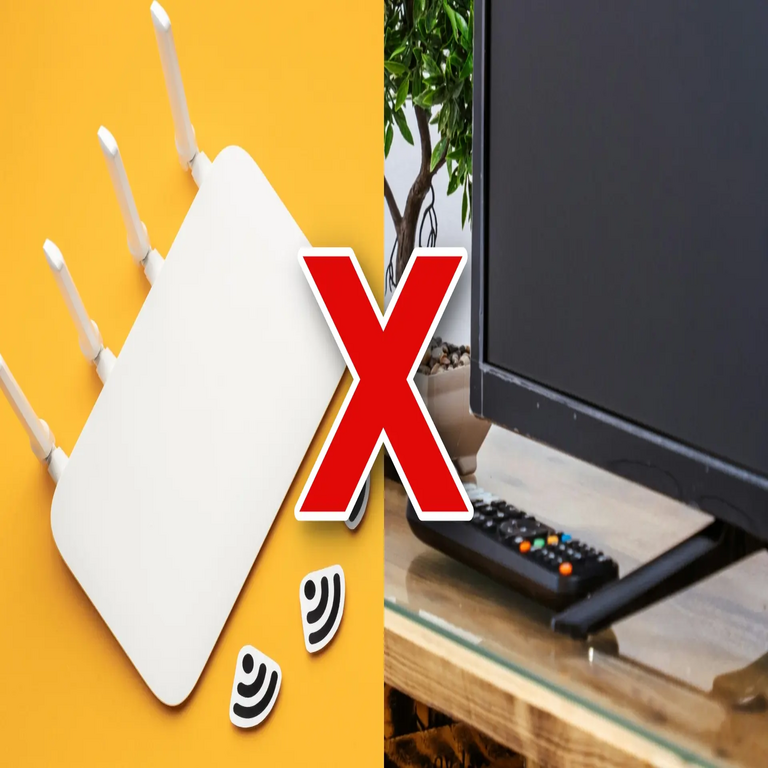 Si su router WiFi se encuentra ubicado cerca del televisor, lamentamos informarle que existen implicaciones negativas para su configuración.