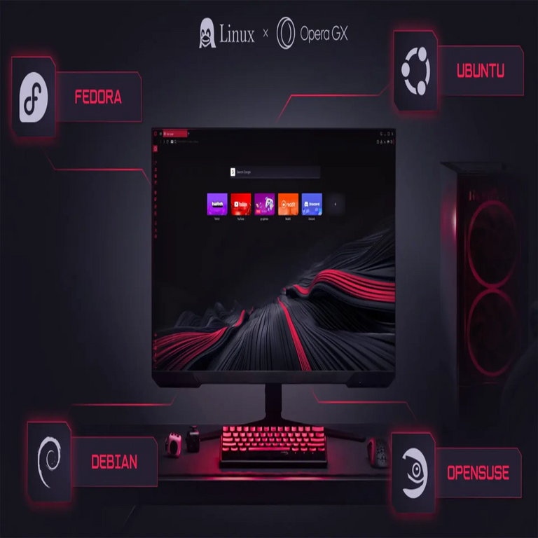 Opera GX, el navegador diseñado para jugadores, debuta en Linux para transformar el ecosistema: incorpora VPN y bloqueador de anuncios de forma nativa