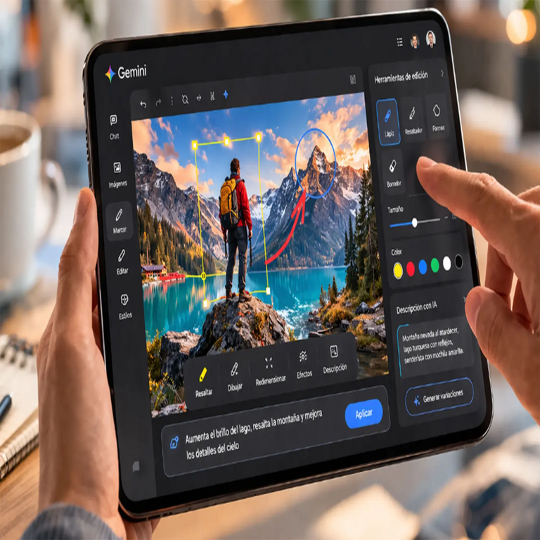 Google actualiza Gemini incorporando funciones avanzadas de edición de imágenes.