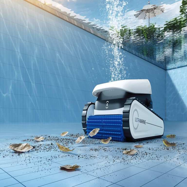 Fin de la limpieza manual de la piscina: este robot autónomo preserva el agua cristalina y remueve los residuos con alta eficiencia.