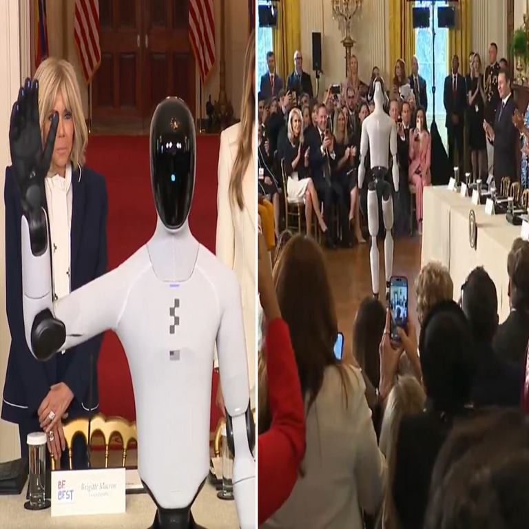 Un robot con apariencia humana recibe a los visitantes en la Casa Blanca: así opera el modelo Figure 03.