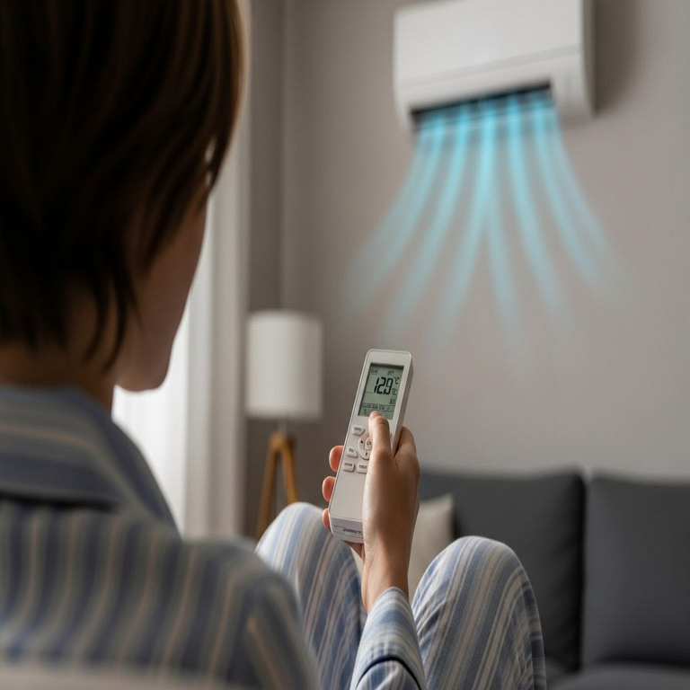 ¿A qué temperatura se debe configurar el aire acondicionado antes de acostarse para dormir?