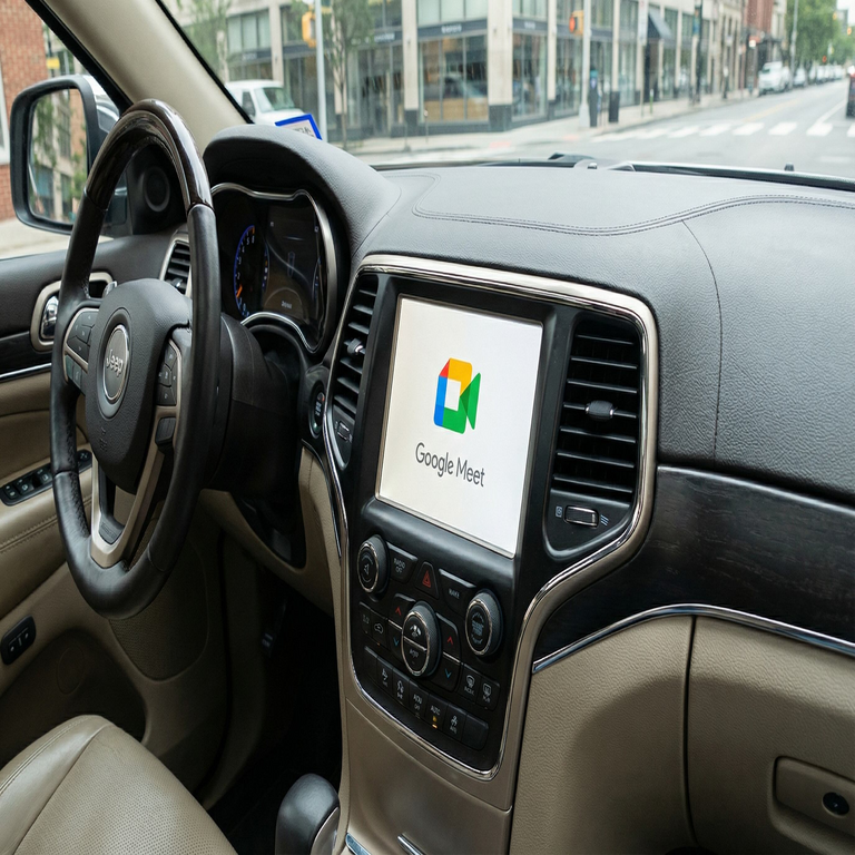 No te perderás las reuniones laborales: Google Meet ya se integra en CarPlay