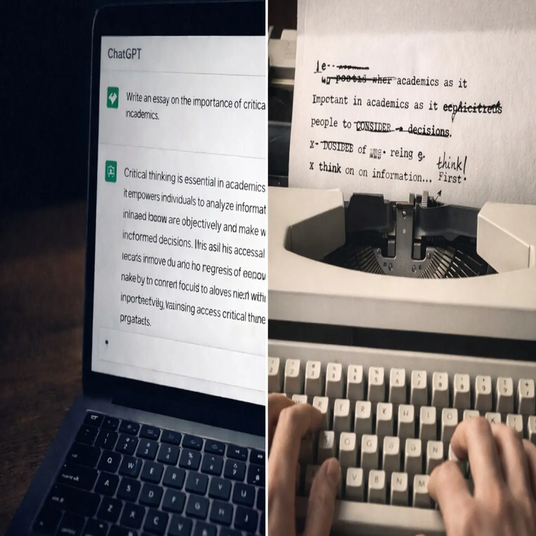 Despedida de ChatGPT: una docente de alemán opta por sustituir las tareas elaboradas con inteligencia artificial por el empleo de máquinas de escribir.